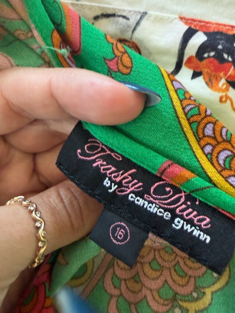 Trashy Diva Phoenix and Dragons Jumpsuit size 16 - Picture 3 of 5